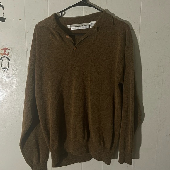 Vtg Jhane Barnes Menswear Wool Blend Mock Neck Long Sleeve Sweater - Picture 5 of 6